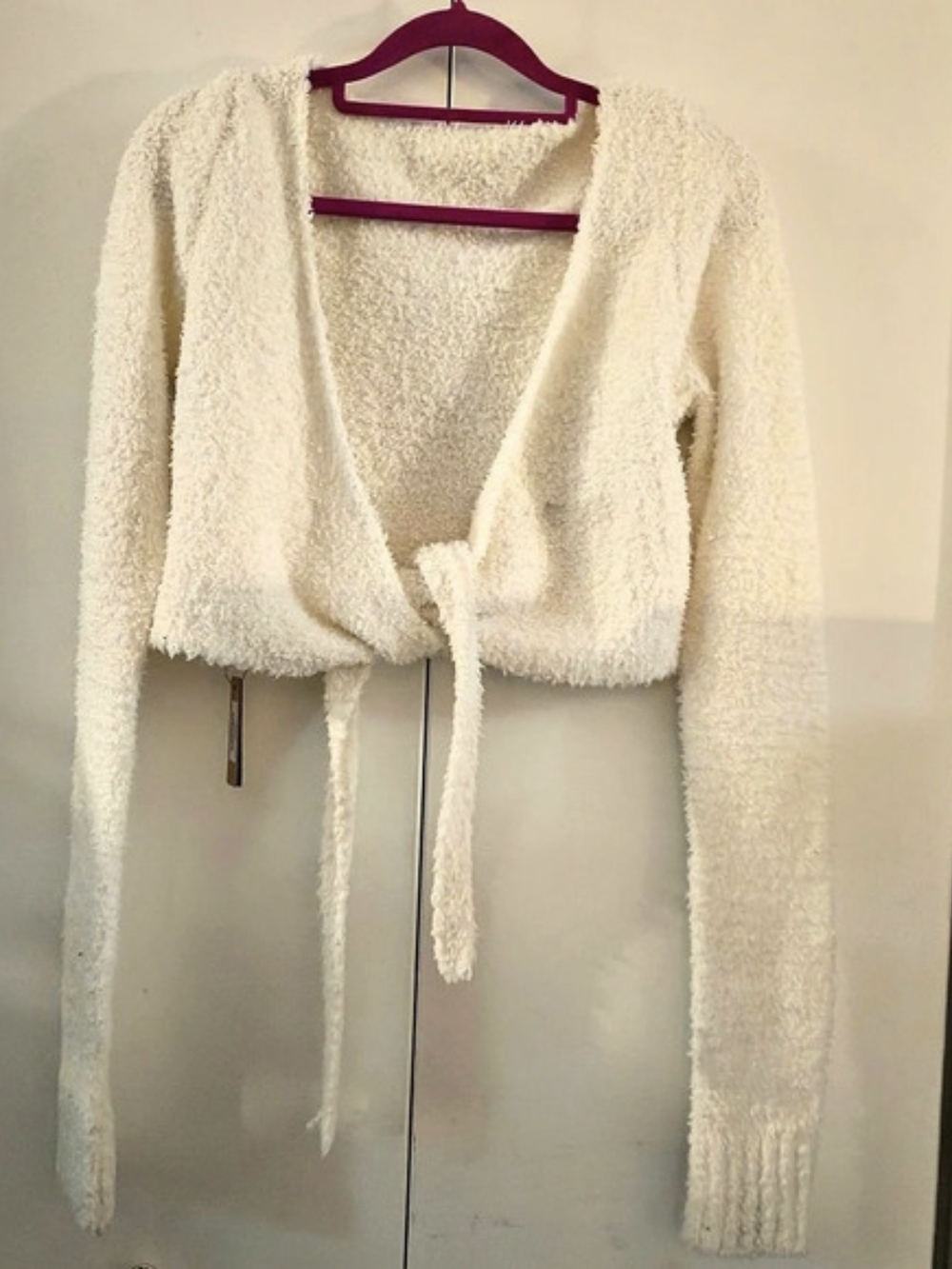 SKIMS Cozy Knit Wrap Top in Bone Size S/M - New With Tags